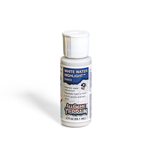All Game Terrain 6603 White Water Highlight Wargaming Miniature Base & Diorama