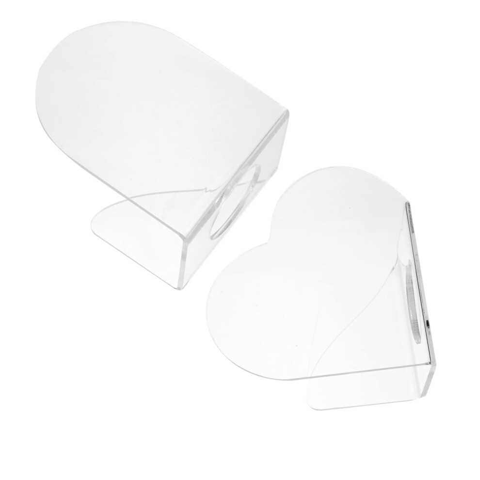 Makeup Mixing Palette with Ergonomic Thumb Grip for Foundation and Nail Art, Clear Acrylic