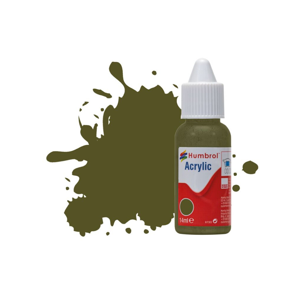 Humbrol Model Paint - DB0159 No 159 Khaki Drab - Matt (14ml), Acrylic Paints for Models, Plastic, Metal, Wood, Glass, Ceramics and More, Acrylic Touch Up Paint - Hobby Paint Bottle for Craft Kits - Image 6