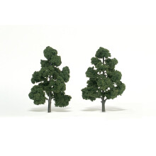 Woodland Scenics TR1518 7"-8" Ready Made Medium Green (2/Pk)