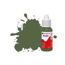 Humbrol No.117 US Light Green - Matt Acrylic Paint 14ml DB0117