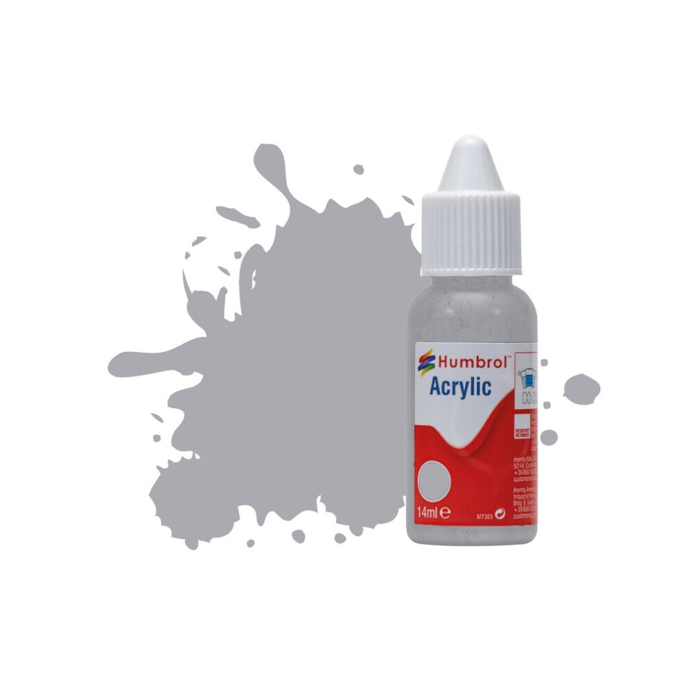 Humbrol No.166 Light Aircraft Grey Acrylic Paint 14Ml Db0166