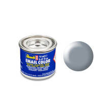 Revell Silk Grey (RAL 7001) Email Colour Enamel 14ml Model Paint No.374