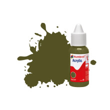 Humbrol No.155 Matt Olive Drab - Matt Acrylic Paint 14ml DB0155
