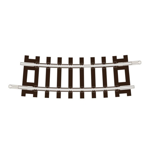 PECO ST-1250 No.2 Radius Half Curve (4-Pack) Code 55 Setrack TT:120