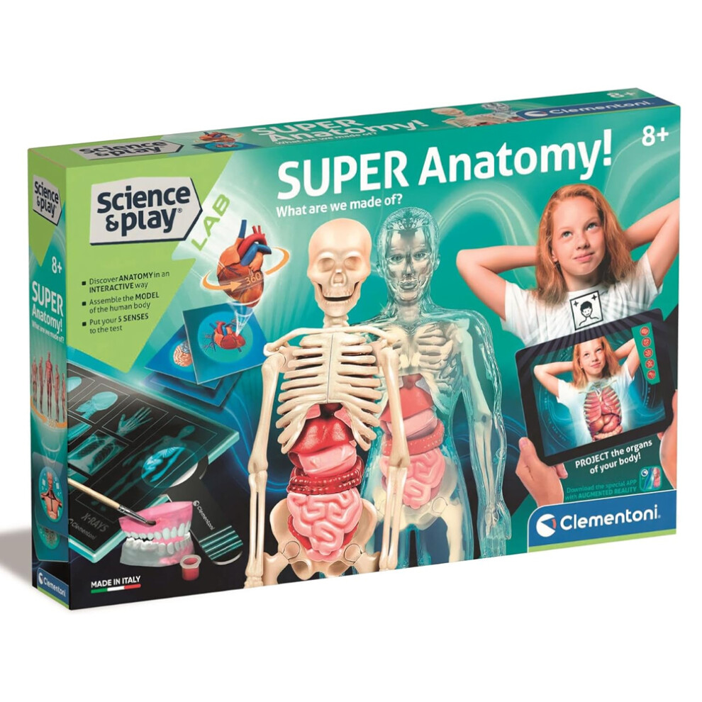 New Clementoni Science & Play Lab: Super Anatomy Age 8+ Stem Toy 75104