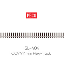 PECO SL-404 OO9 Gauge Mainline Sleeper 914mm Yard Length Streamline Flexi-Track