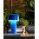 Beliani Wireless LED Table Lamp BESOS with Dimmer Metal Blue 2