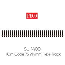 PECO SL-1400 HOm Wooden Sleeper 914mm Yard Length Flexi-Track