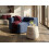 Beliani Corner Seat ARDAL Corduroy Dark Blue Left Hand 2