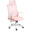 Beliani Office Chair MONARCH Pastel Pink 4