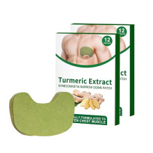 Gynecomastia Chest Fat Reduction Patch for Men, Natural Ginger Formula, Breathable Firming Design