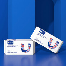 Disposable Facial Towels ExtraLarge Soft Wipes for Sensitive Skin Wet and Dry Makeup Removal 2 Pack