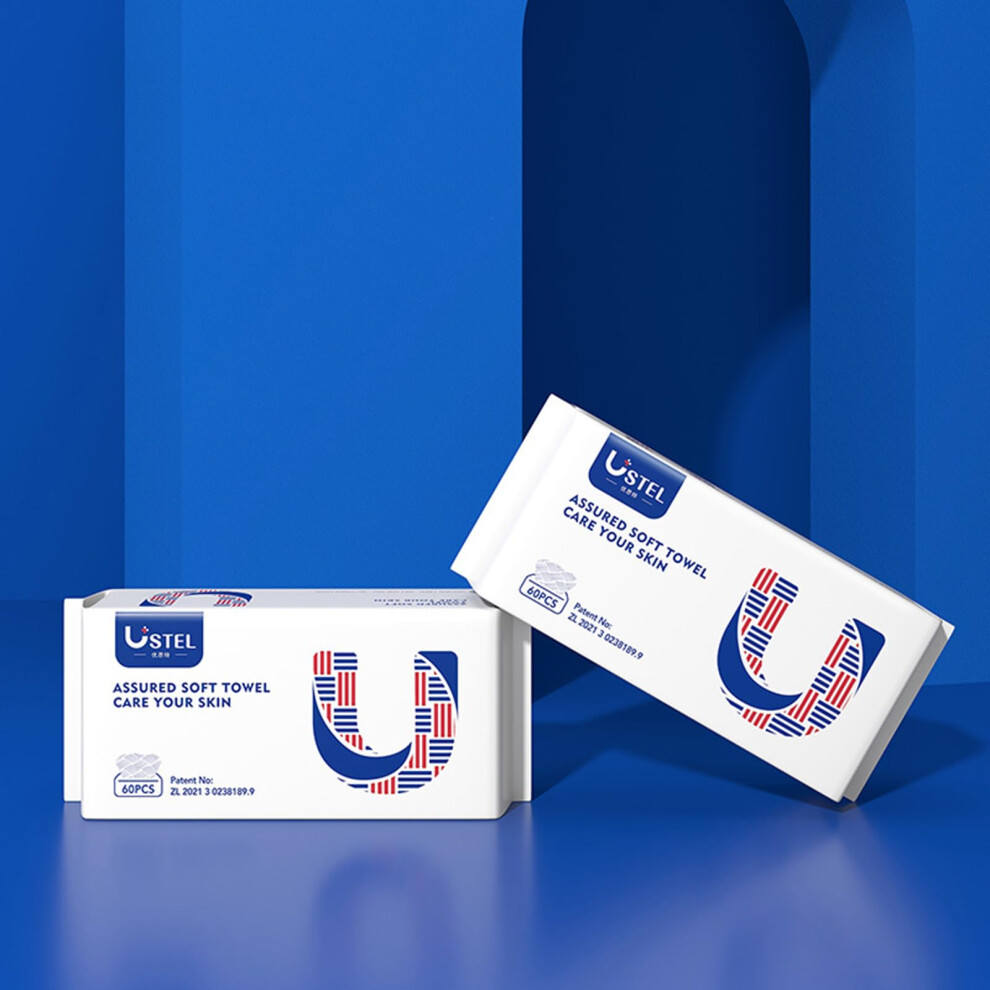 Disposable Facial Towels ExtraLarge Soft Wipes for Sensitive Skin Wet and Dry Makeup Removal 2 Pack