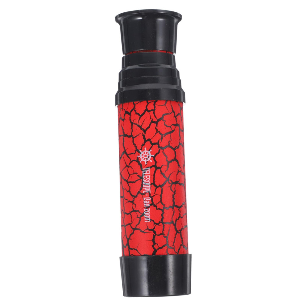 Kids Monocular Telescope With Adjustable Viewing Distance For Outdoor Exploration Pirate Toy Red 9070919005954