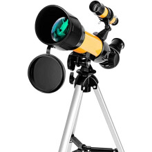 Kids Telescope 70mm Refractor with Adjustable Magnification and Compass for Beginner Astronomy