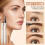 Waterproof Eyebrow Pencil Light Brown with 4 Fork Tip, LongLasting 3D Microblading Brow Pen 4