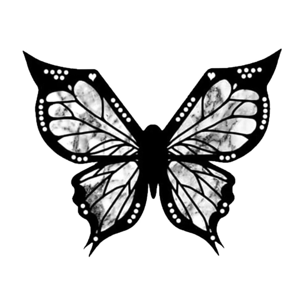 Black Reusable Winged Eyeliner Stencil For Precise Wings, Flexible Template, 9X7.5cm