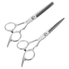 Professional Hair Cutting Scissors Set with Barber Shears and Thinning Scissors Ergonomic Stainless Steel