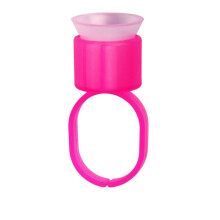 Pink Disposable Tattoo Ink Caps 50 Pack Spill Resistant Plastic Cups for Permanent Makeup