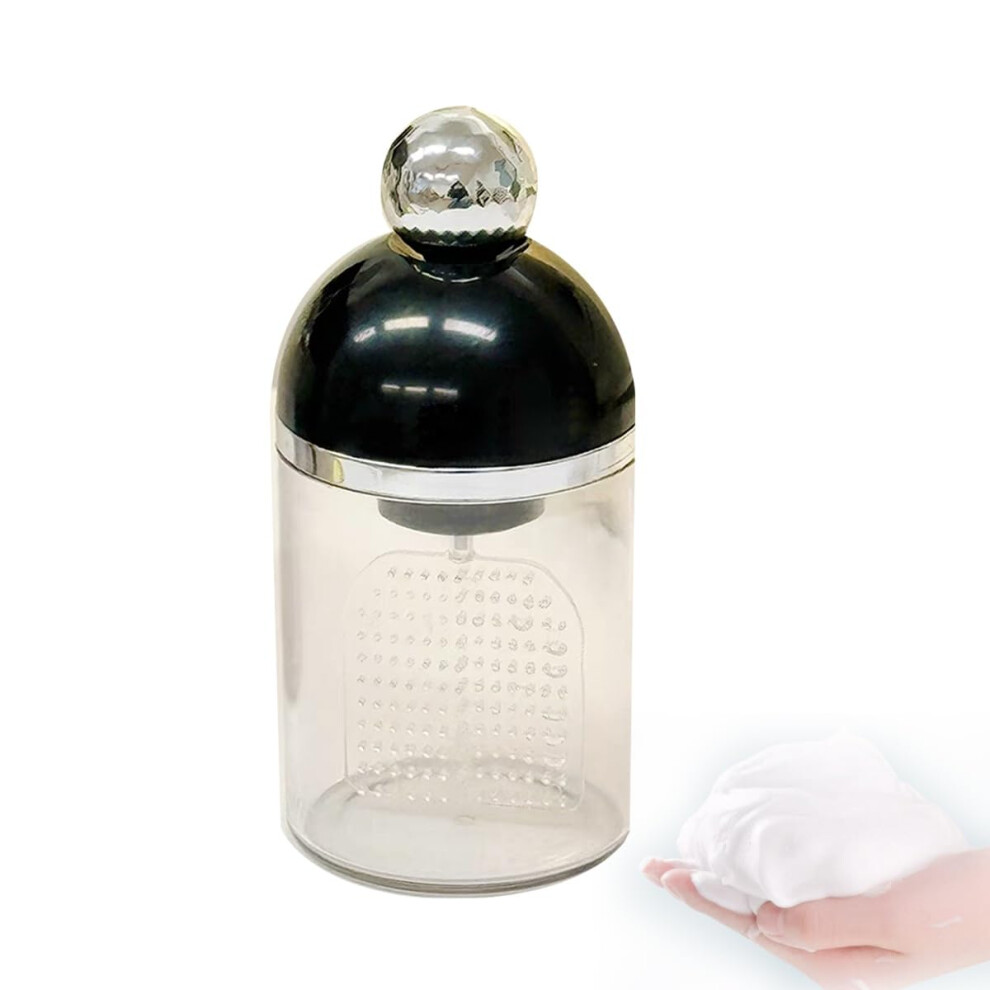 Black Electric Face Cleanser With Fast Rich Foam, Rechargeable Waterproof Facial Foam Maker