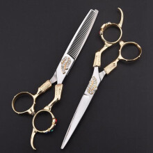 Professional Hair Cutting Scissors Set 6 Inch VG10 Japanese Steel with Thinning Shears for Salon