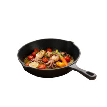 10 Inch Cast Iron Skillet, Unseasoned Frying Pan for All Stovetops, Chemical, Oven Safe