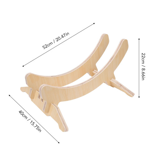 Adjustable Solid Wood Cycling Stand Non Slip Portable Support 1