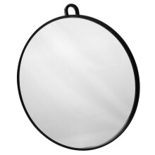 Hairdressing Handheld Mirror With Handle, Versatile Application Wall Mountable Round Mirror, Stylish Design For Professional And Personal Use