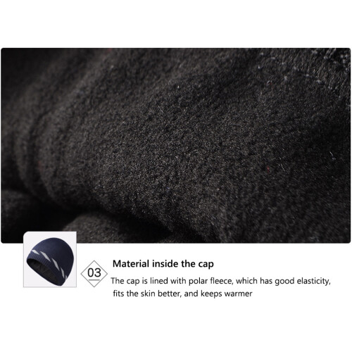 Καπέλο Premium Beanie με επένδυση από φλις, θερμικό κάλυμμα κεφαλής διπλής στρώσης για 1
