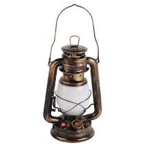 Hengende lykt for utendørs bruk Batteridrevet LED justerbar lysstyrke Vintage oljelampe Oppladbar Retro lykt Antikk finish Flammefri