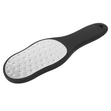 Washable And Sanitizable Callus Remover Foot File Double Sided Pedicure Tool Stainless Steel Surface Smoothens Cracked Heels Ergonomic Handle