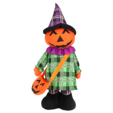 Többcélú halloweeni boszorkányfa dísz, egyedi dizájn, ijesztő halloweeni fadíszek, aranyos plüss baba kreatív halloweeni dekorációs