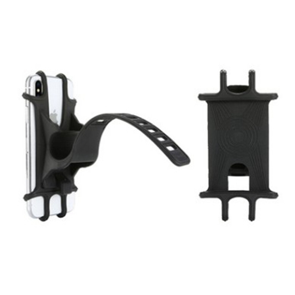 Flexible Bike Cell Phone Holder Sturdy Silicone Cradle With Rotating Joint Universal For Motorcycle Scooter Shopping Cart Stroller Compatible With 9357860144049