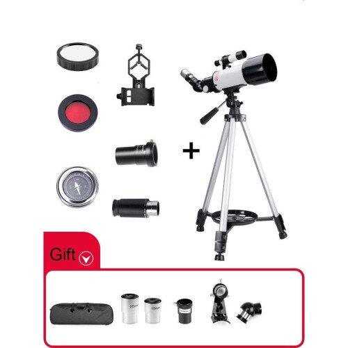Telescope for Beginners 70mm Refractor with Tripod Clear Night Viewing Resolution Optics 1