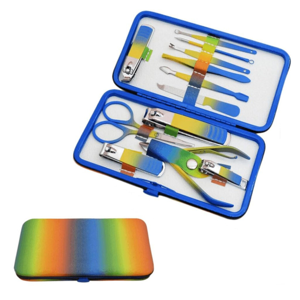 Nail Clipper Set with Case, Durable Metal Manicure Kit for Travel Pedicure and Grooming