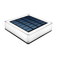 Solar Outdoor Pillar Light with Dual Color Temperature, Solar Powered Garden Courtyard Post Lamp