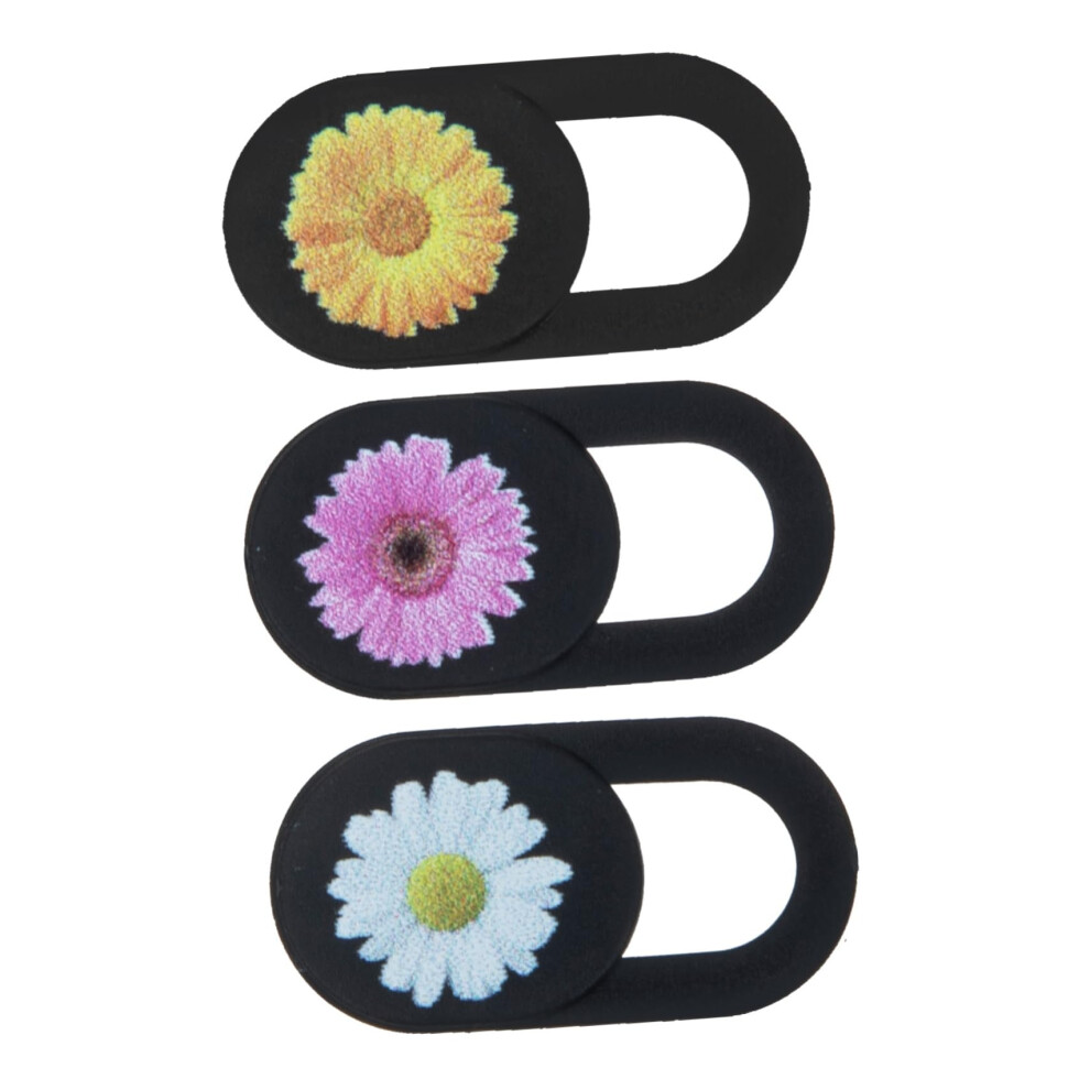 3Pcs Webcam Cover Flower Pattern Ultra Thin Privacy Protection For Laptop Tablet Smartphone 9113335770911