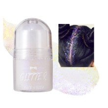 Body Glitter Gel Roll On with Holographic Chameleon Sparkle for Festival Hair Face and Party