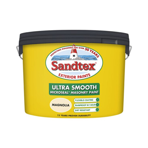 Sandtex Sandtex - Smooth Masonry Paint 10L - Magnolia
