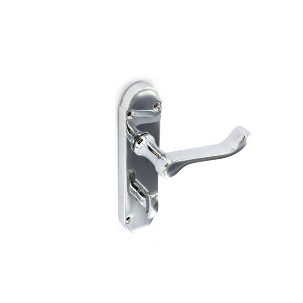 Securit - Chrome Shaped Bath Handles (1 Pair) - 170Mm