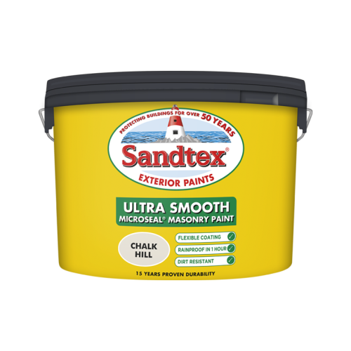 Sandtex Sandtex - Smooth Masonry Paint 10L - Chalk Hill