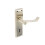 Securit - Brushed Nickel Scroll Lock Handles (1 Pair) - 150mm 1