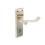 Securit - Brushed Nickel Scroll Lock Handles (1 Pair) - 150mm 2
