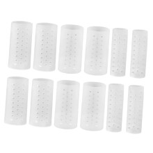 Toe Protectors 6 Pairs Transparent Elastic Sleeves for Friction Reduction and Pressure Relief