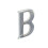 Securit - Chrome Letter 75mm - B 2