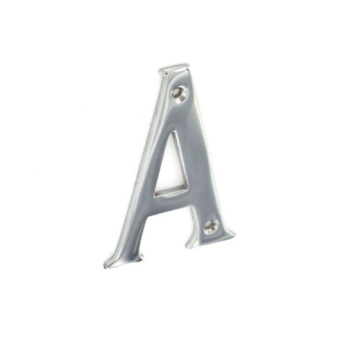Securit - Chrome Letter 75mm - A