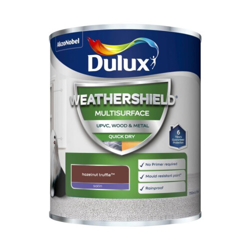 Dulux Dulux - Weathershield Multi Surface 750ml - Hazelnut Truffle