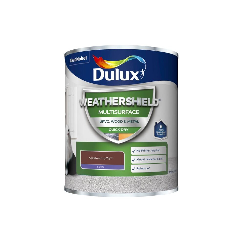 Dulux - Weathershield Multi Surface 750Ml - Hazelnut Truffle