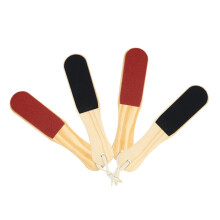 4pcs Double Sided Foot File Wooden Pedicure Tool for Dead Skin Removal and Smooth Feet